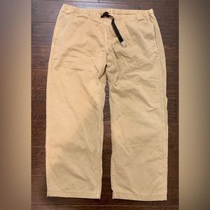 Vintage Men’s Gramicci Beige Khaki Belted Hiking Pants - Size XL (38 Waist)